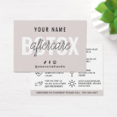 Botox AfterCare Instruction Cardテンプレート  (デスク)