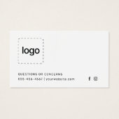 Botox Filler Injection Aftercare Instruction Card (正面)