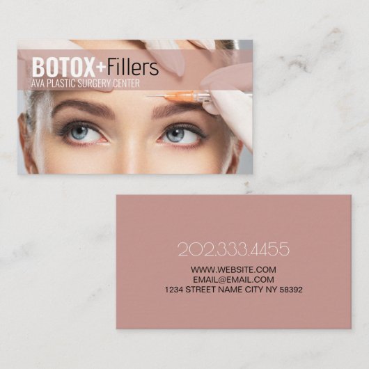 Botox Fillers Plastic Surgery  名刺 (正面/裏面)