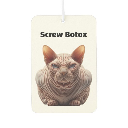 Botox Humor カーエアーフレッシュナー (正面)
