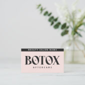 Botox Lipフィラーの指示編集可能アフターケア 名刺 (スタンド正面)