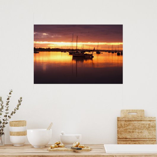 Bots at Sunrise ポスター (キッチン)