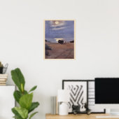 Bots in the Moonlight on Southビーチ、Anna Ancher ポスター (ホームオフィス)