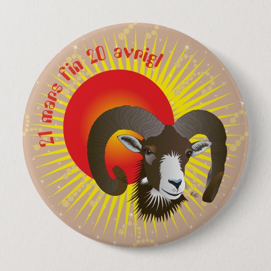 Botsch 21火星フィン20 avrigl Buttun 缶バッジ (正面)