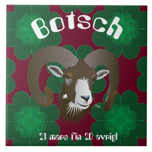 Botsch 21 mars fin 20 avrigl Platta タイル (正面)