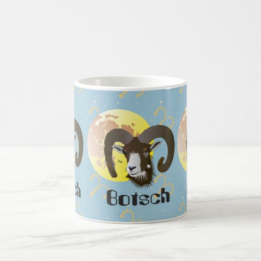 Botsch 21 mars fin 20 avrigl Scadiola コーヒーマグカップ (中央)