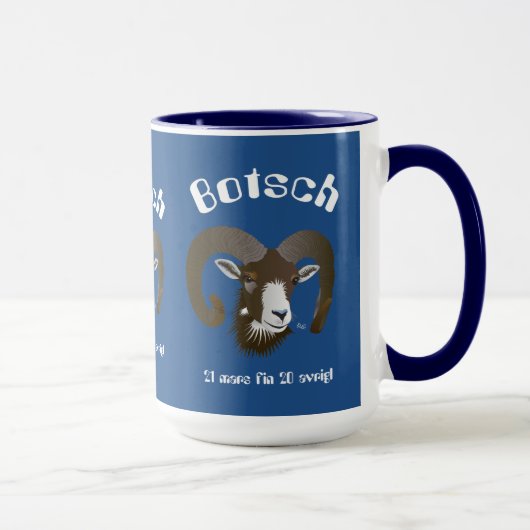 Botsch 21 mars fin 20 avrigl Scadiola マグカップ (右)