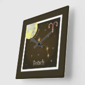 Botsch 21 mars fin 20 avrigl Uhr スクエア壁時計 (傾斜)