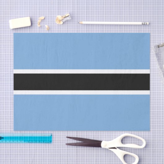 Botswana fashion, Botswana Flag tissue paper 薄葉紙 (クラフト)
