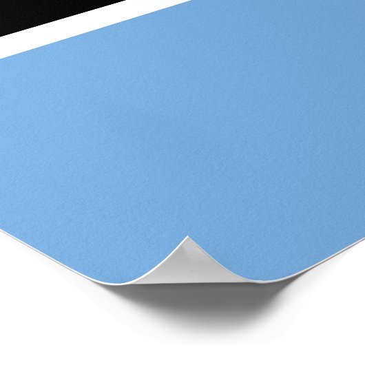 Botswana Flag ポスター (角)