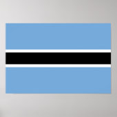 Botswana Flag ポスター (正面)