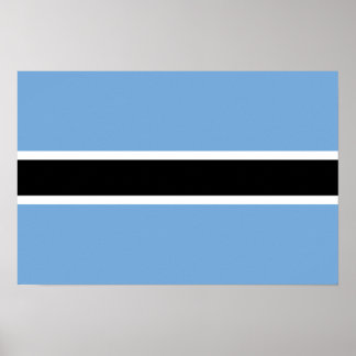 Botswana Flag ポスター
