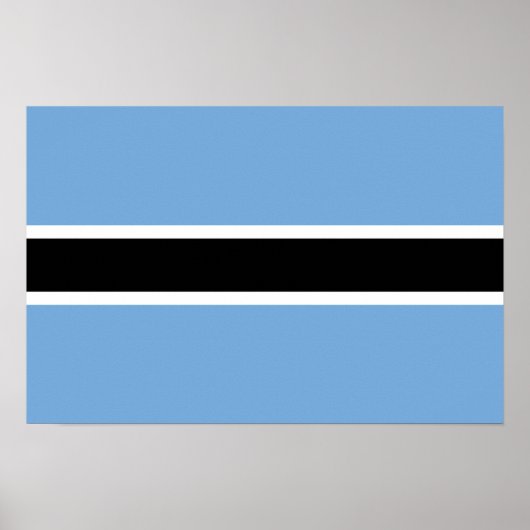 Botswana Flag ポスター (正面)