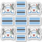 Botswana - national symbols /Coat of arms and flag シール (正面)