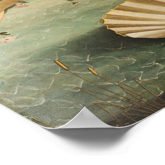 Botticelliによる金星の誕生 – ポスター (角)