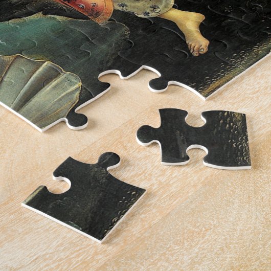 Botticelliの「ヴィーナスの誕生」ルネッサンス絵画ス ジグソーパズル (側面)