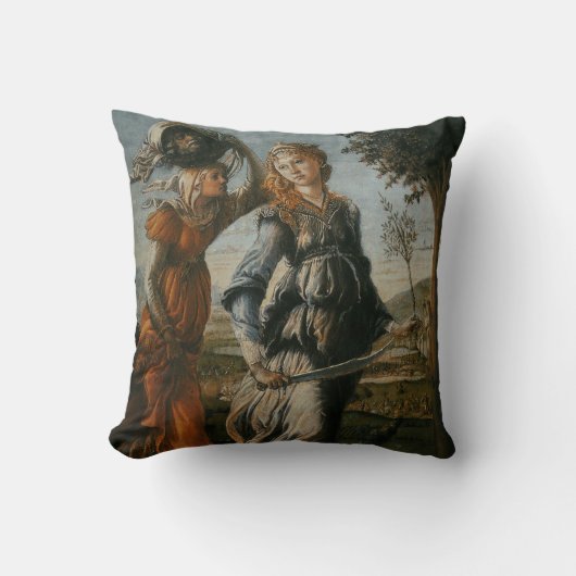 Botticelli著Bethuliaへのジュディスのリターン クッション (正面)