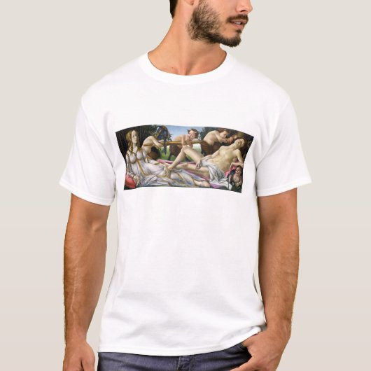 Botticelli金星および火星のTシャツ Tシャツ (正面)