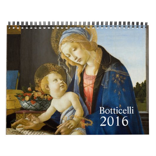 Botticelli 2016年 カレンダー (カバー)
