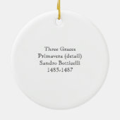Botticelli 3の優美のオーナメント セラミックオーナメント (裏面)