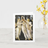 Botticelli 3の優美のルネサンスのファインアート カード (黄色い花)