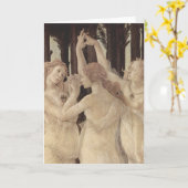 Botticelli 3の優美の挨拶状 カード (黄色い花)