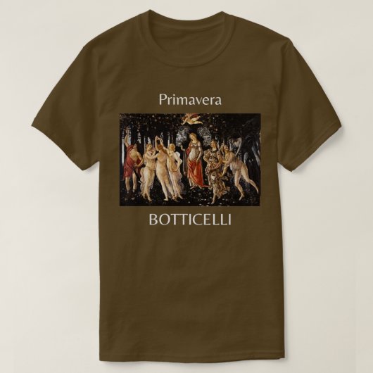 Botticelli Primavera Italian Painting Art Tシャツ (デザイン正面)