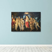 Botticelli Primavera Renaissance Floral Goddess キャンバスプリント (インサイチュ (ウッドフロア))