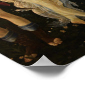 Botticelli Primavera Renaissance Floral Goddess ポスター (角)