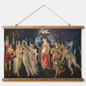 Botticelli Primavera Renaissance Floral Goddess 吊り下げ型タペストリー (正面)