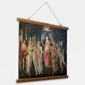 Botticelli Primavera Renaissance Floral Goddess 吊り下げ型タペストリー (傾斜あり)