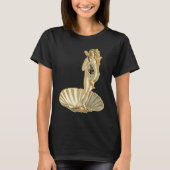 Botticelli Venus With Electric Guitar Rock Guitari Tシャツ (正面)