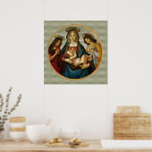 Botticelli's Madonna And Child  ポスター (キッチン)