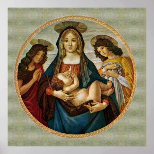 Botticelli's Madonna And Child  ポスター (正面)