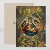 Botticelli's Madonna And Child 招待状 (正面/裏面)