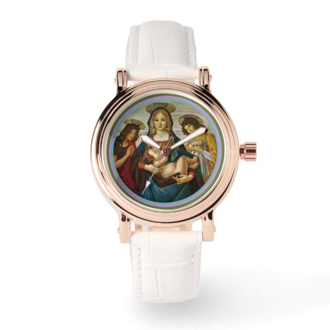 Botticelli's Madonna And Child 腕時計 (正面)
