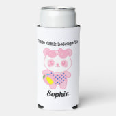 Bottle Cooler, Lotus Vacation スリム缶クーラー (Seltzer正面)