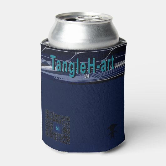 Bottle cooler TangleH-art merch 缶クーラー (缶正面)
