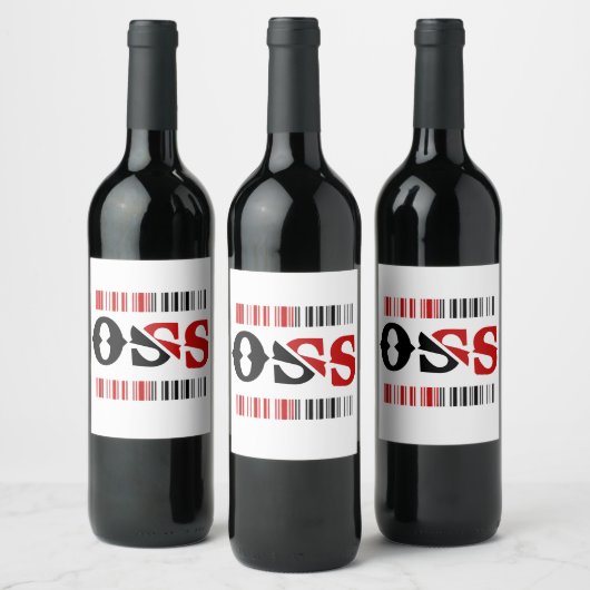 bottle label - oss bjj ワインラベル (ボトル)