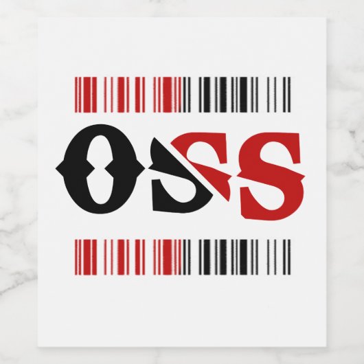 bottle label - oss bjj ワインラベル (シングルラベル)