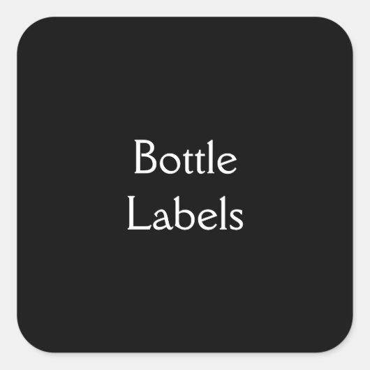 Bottle Labels スクエアシール (正面)