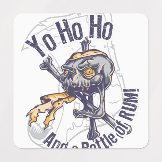 Bottle of rum ラベル (デザイン1)