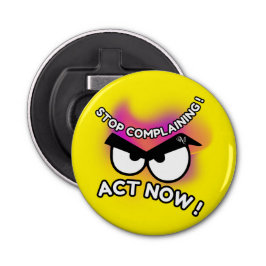 Bottle Opener : Act Now (yellow) 栓抜き