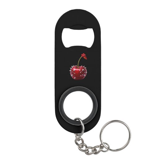Bottle Opener with cherry design キーホルダー栓抜き (裏面)