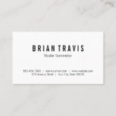 Bottle Silhouette | Wine Tasting Collection 名刺 (裏面)