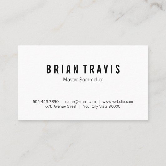 Bottle Silhouette | Wine Tasting Collection 名刺 (裏面)