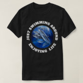 Bottlenose dolphins just swimming tシャツ (デザイン正面)