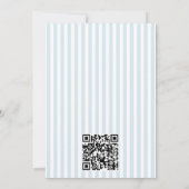 Bottles and Brunch Doodle Baby Shower QR Code 招待状 (裏面)