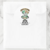 Botto Born Lucky Magic Potion Retro Cartoon Mascot ラウンドシール (バッグ)