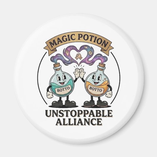 Botto Brand Unstoppable Alliance Retro Magic Potio マグネット (正面)